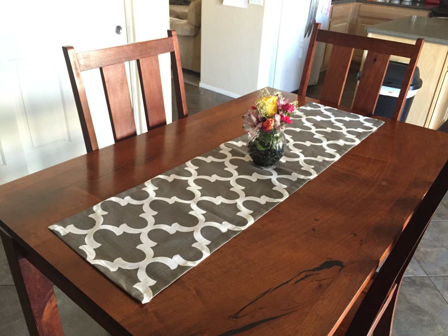 Brown Table Runners Short Table Runner Wedding by RunnersandMore