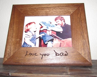 Your Handwriting Engraved, 5x7 Frame, Personalized Frame, Mother's Day Gift, Father's Day Gift, Custom Frame, Memorial Gift