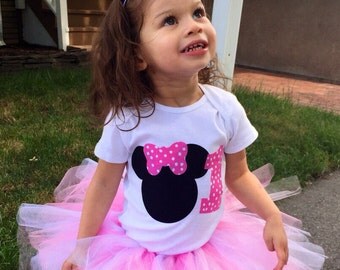 Minnie Mouse Birthday Outfit, Pink Minnie Mouse Outfit, 1st Birthday Outfit, Birthday Tutu Outfits, 1st Birthday Tutu Set, Minnie Tutu Set