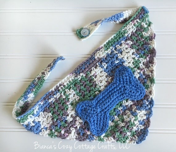 Pet bandana dog bandana crochet bandana for pets cat