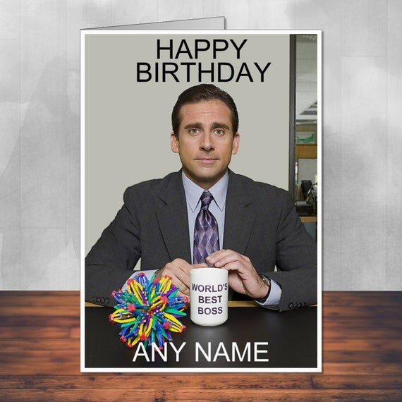 The Office: American Workplace birthday card. by MartynAndWells