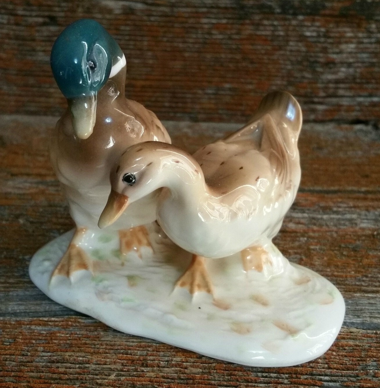 Vintage Duck Figurine Mallard Duck Figurine Collectible Duck