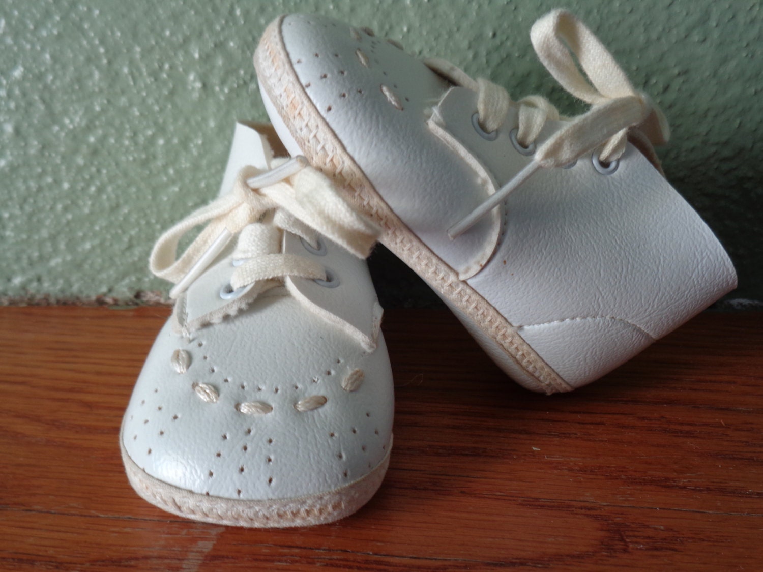 Vintage Baby Shoes Walking Shoes White Shoes Retro Shoes