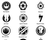 Items similar to Star Wars Crest Symbol vinyl decal macbook laptop car ...