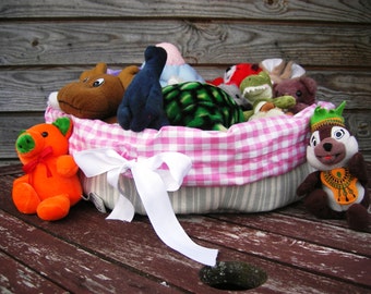 Large Storage Basket Nursery Storage Home Organization Handmade basket Fabric Basket Shipping Free