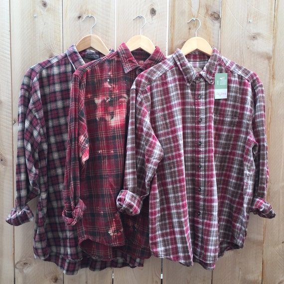 oversized flannel shirts for bridesmaids