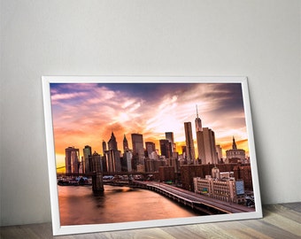 Newyork poster 20 x 28 inch poster or sticker Vintage by Vegacity