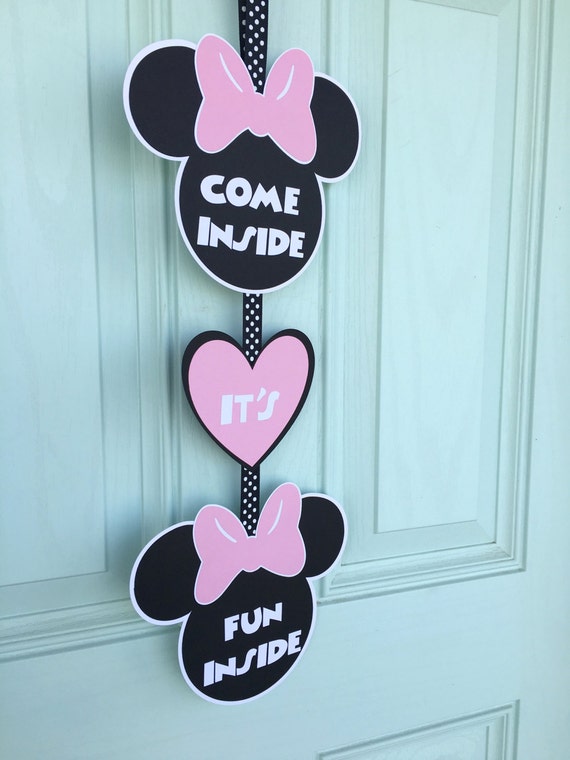 Mickey Mouse Clubhouse Sign Come Inside It's Fun