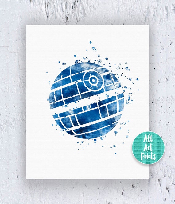 Death Star  Star  Wars Print  Star  Wars Art Star  Wars by 