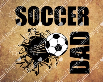 Soccer Dad SVG - Png - Dxf - Eps - Fcm - Ai Cut file - Silhouette - Cricut - Soccer - Soccer Cut File - Soccer SVG File - Soccer design