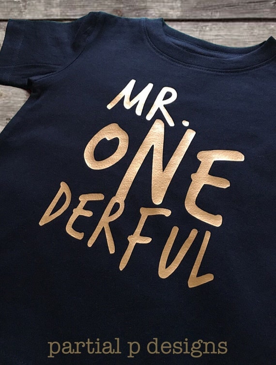 mr onederful birthday shirt