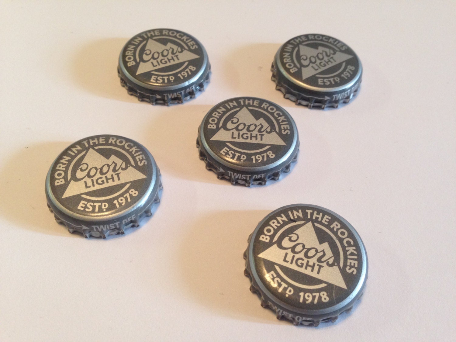 Coors Light Bottle Cap Pinback Button