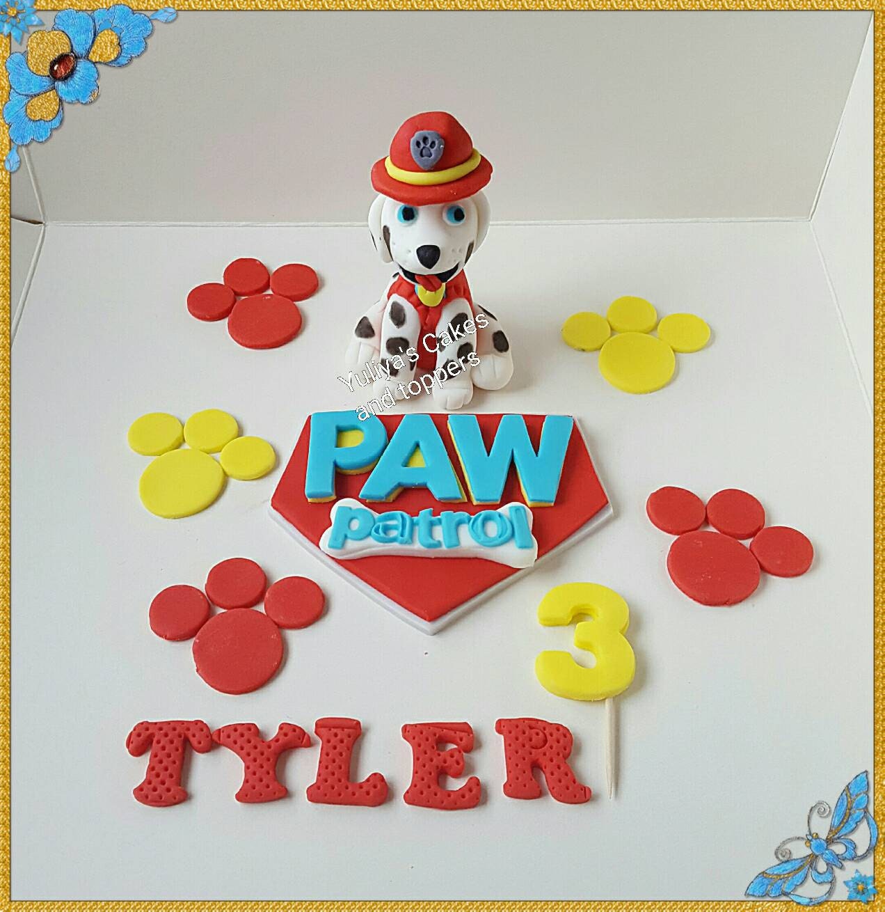 Edible Paw Patrol inspired cake