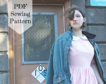 Eleven Dress PDF Sewing Pattern - Stranger Things, Halloween Costume, Cosplay, Peter Pan Collar