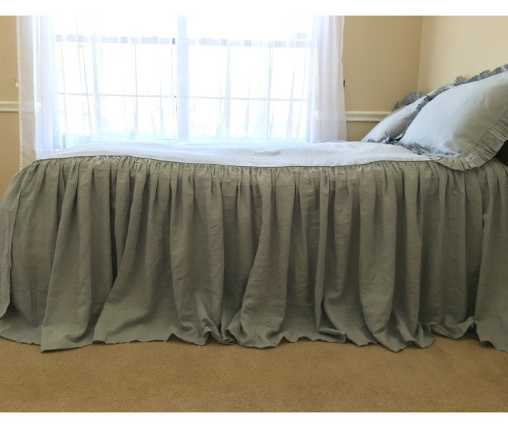duck egg blue bedspread ruffle bedding by customlinenshandmade duck egg blue bedspread ruffle bedding by customlinenshandmade