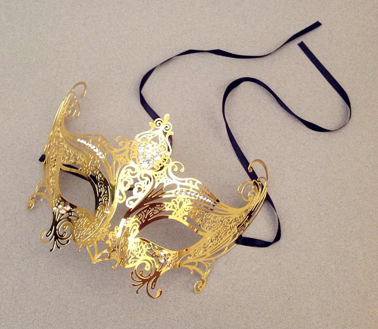 Gold White masquerade mask Gossip Girl Serena Mask costume