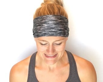 Yoga Headband - Running Headband - Workout Headband - Fitness Headband - London Fog