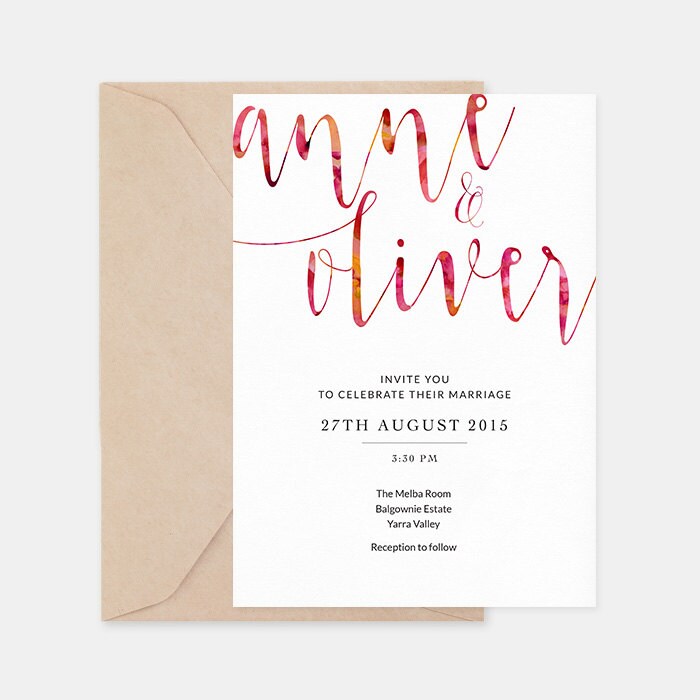 Pink wedding invitation printable, Printable wedding invites, Wedding stationery, Romantic wedding invites, Watercolour wedding invitation