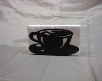 Coffee Cup Napkin Holder Letter Holder