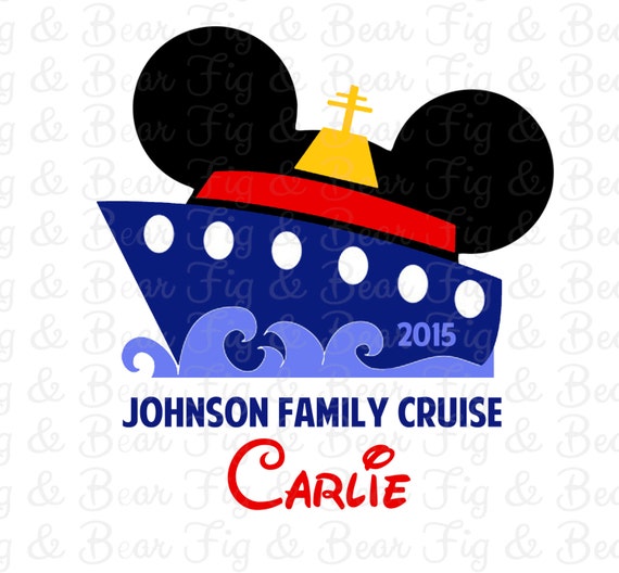 Family Disney Cruise T Shirts Mickey Mouse Iron Ons Transfers