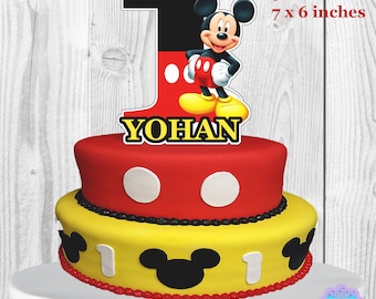 Mickey Mouse Cake Topper, Mickey Mouse Centerpiece