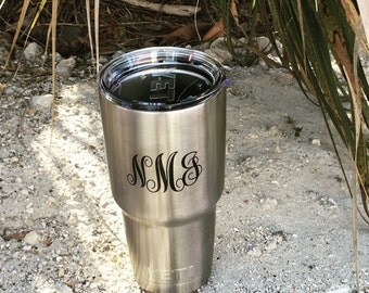 Yeti Tumbler, Personalized Yeti Tumbler, Monogram Yeti, Engrave Yeti, Yeti Monogram, Engraved Yeti Tumbler, Coffee Tumbler, Laser Engraved