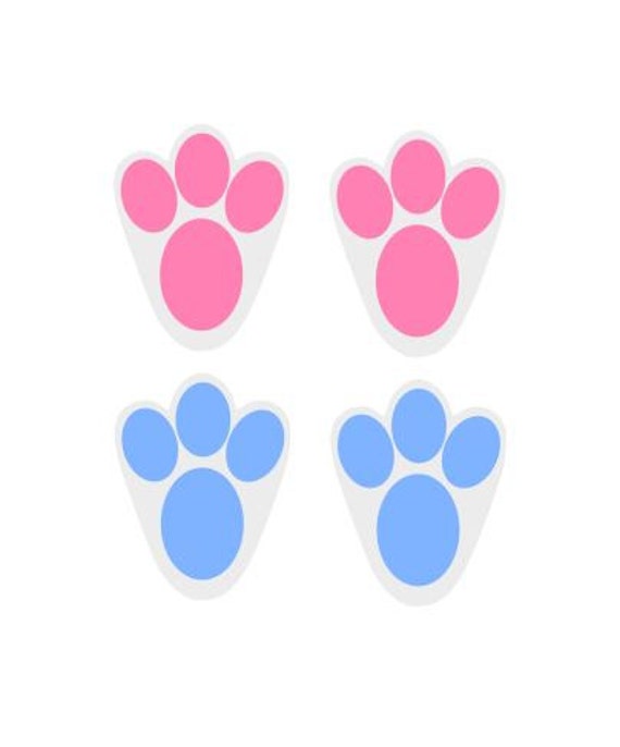Bunny Paws SVG Studio 3 DXF AI. ps and pdf Cutting Files