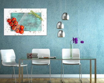Glass magnetic Panel Board magnetic Board Panel for kitchen tomato Rosemary Brett