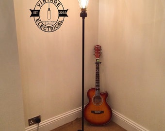 The Overstrand Cage industrial floor lamp light edison uk plug urban rustic vintage electrical