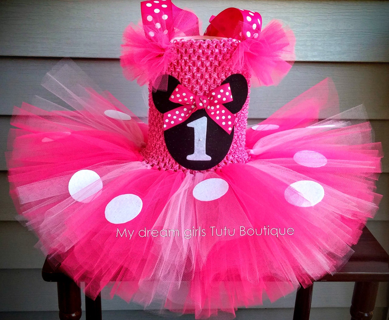 Minnie mouse tutu dress Pink Minnie mouse dress Minnie mouse