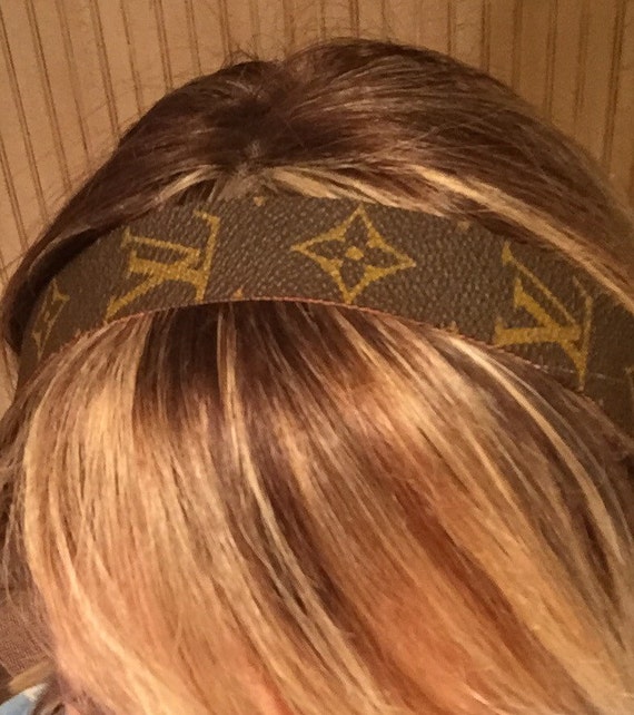 Louis Vuitton headband made from authentic Louis Vuitton