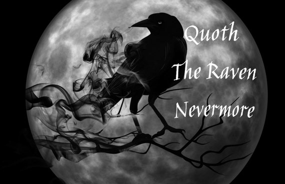 Edgar Allan Poe inspired Quoth The Raven Nevermore Home