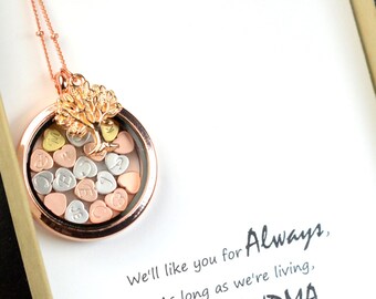 Family Tree Necklace, Personalized Necklace,Mother Necklace ,Personalized Jewelry,Initial, from Daughter Son Husband mothers day GIFT