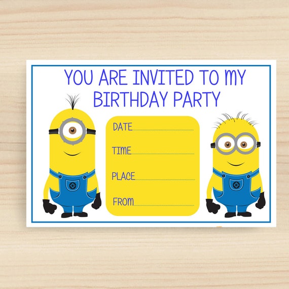 Minions Party Invitations Printable 10