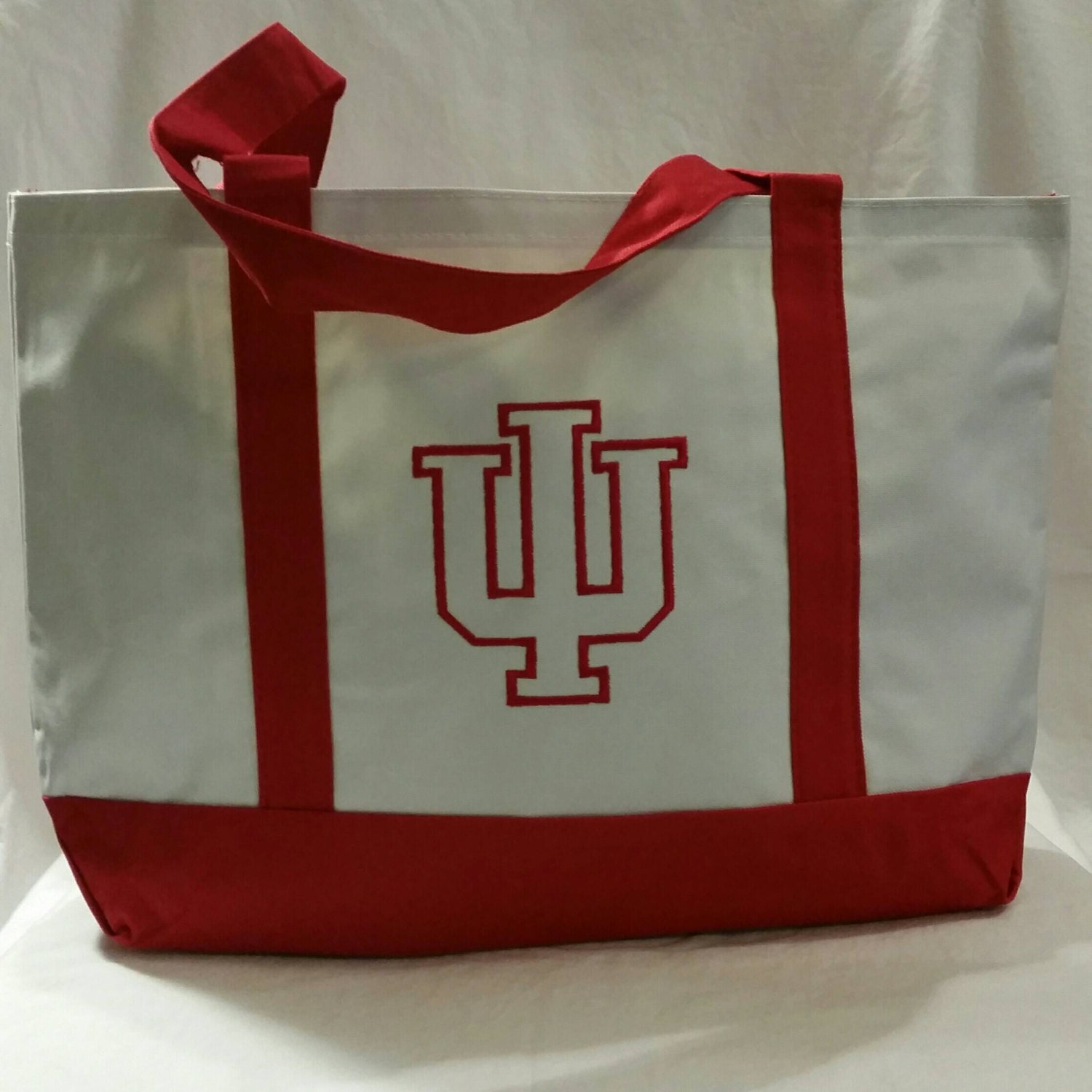 Indiana University embroidered tote bag