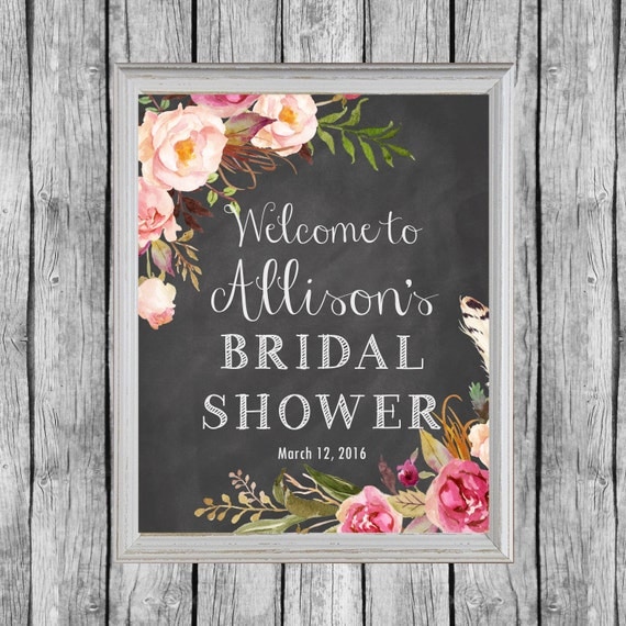 Bridal Shower Sign. Bridal Shower Door by SunbirdPrintables