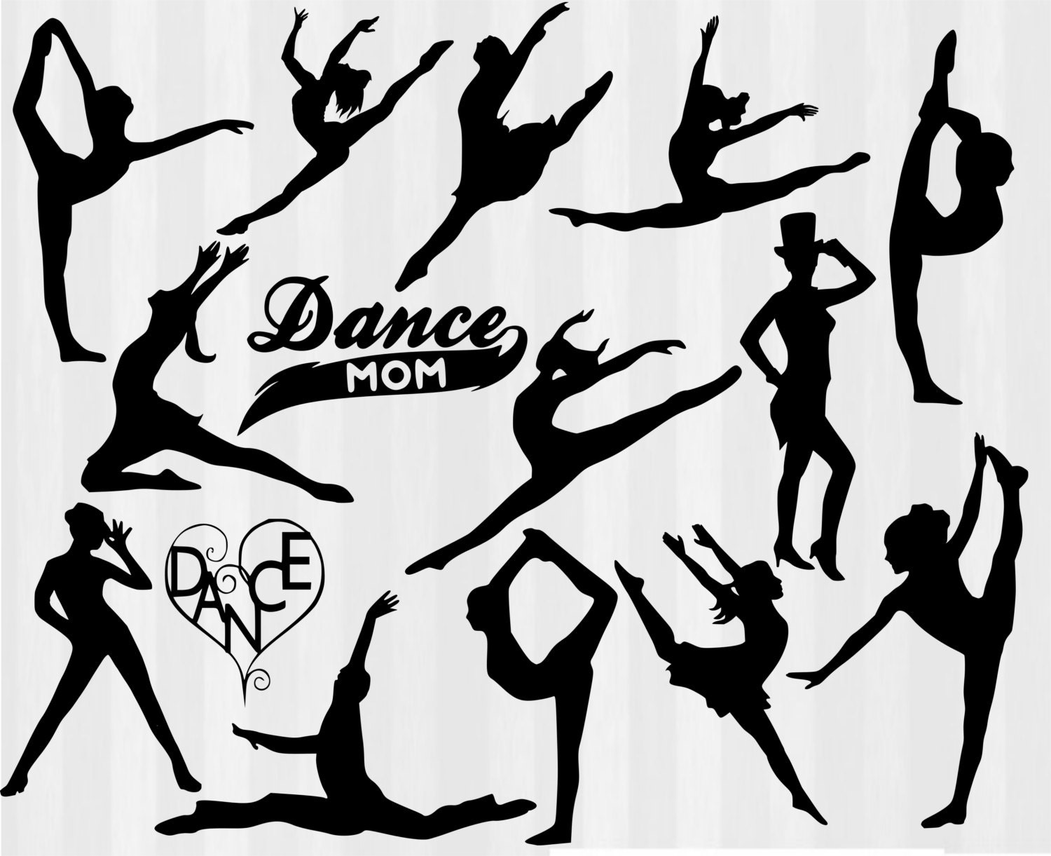 Download Dancers SVG File Cutting Template-Clip Art for by ...