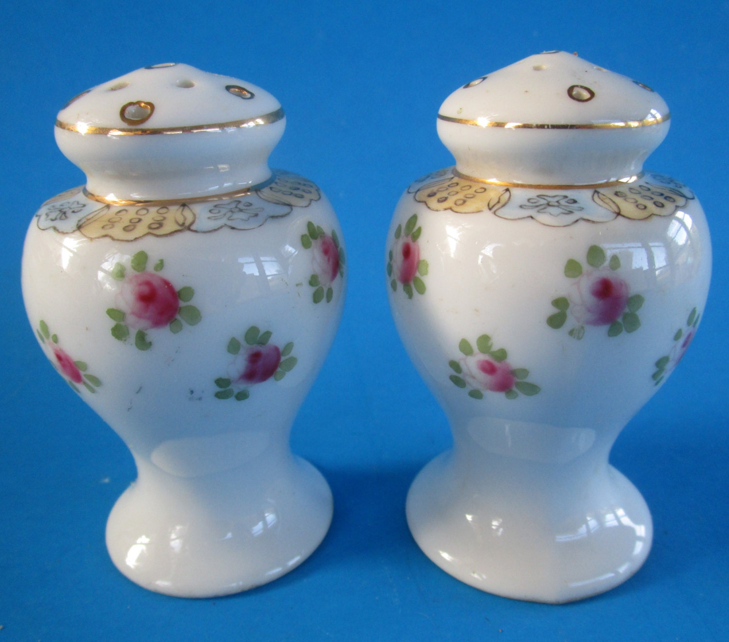 Antique Vintage Nippon Salt Pepper Shakers by MissGraciesPlace