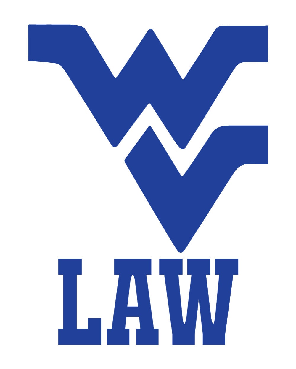 WEST VIRGINIA UNIVERSITY Law Logo Vinyl Decal by HotTopicDecals