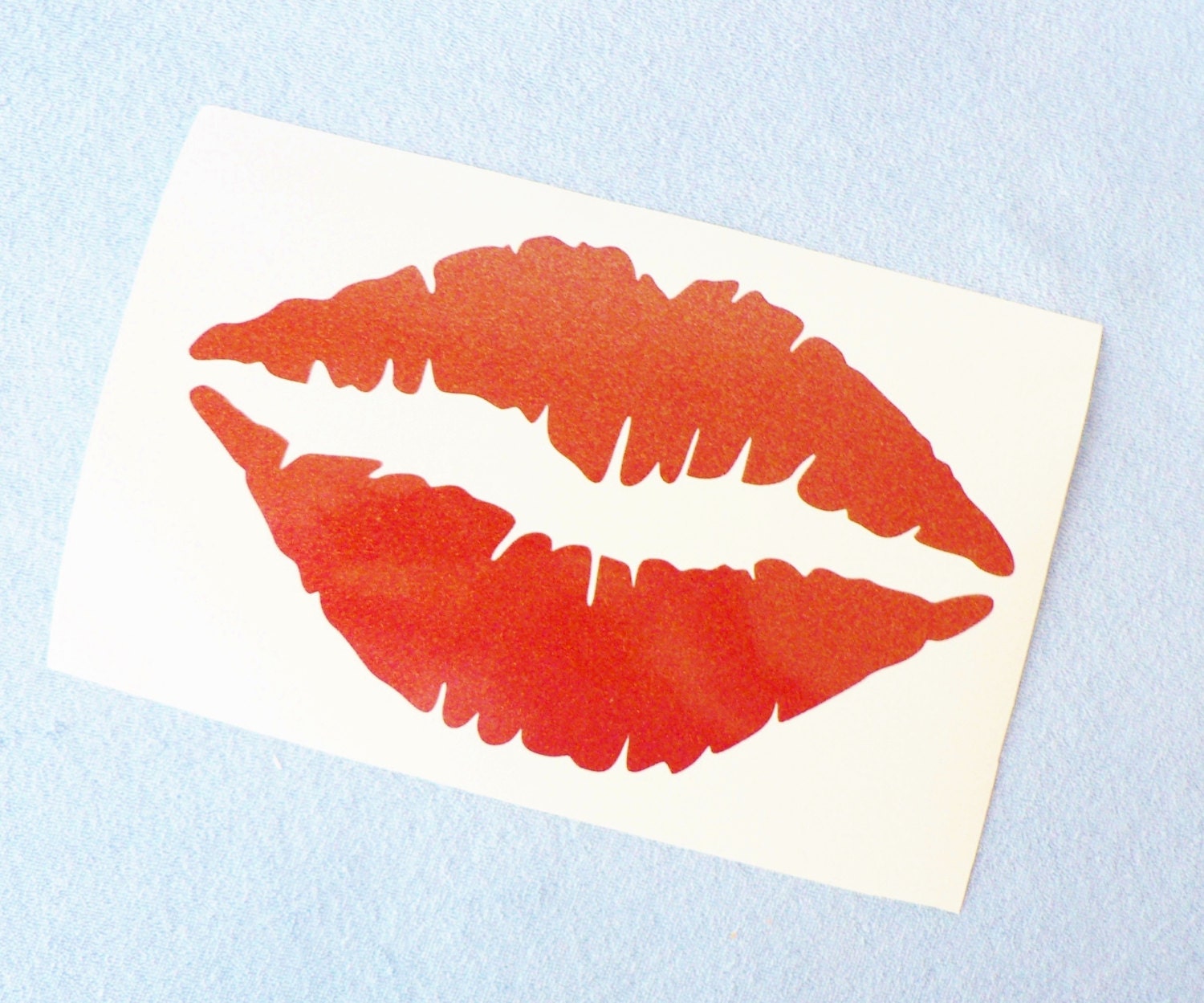 Glitter Lips Auto Decal 10 X 8 Lips Car Sticker By Northpinevinyl 7589