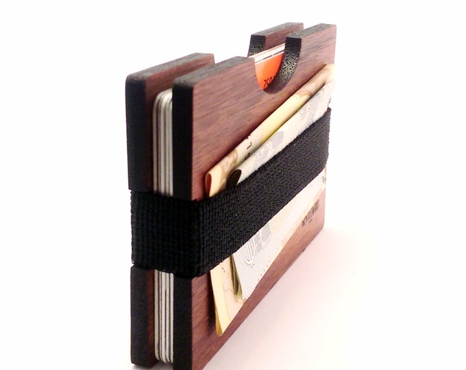 Walnut Handmade Wood Wallet - Beard walnu combs - credit card wallet - GenteelWood wallet and combs - Minimalistic wallet - Hair combs gift