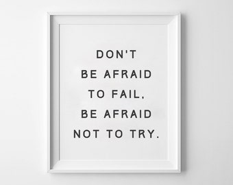 Afraid to fail | Etsy