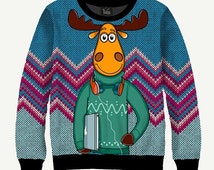 cool as a moose sweatshirt