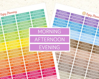 PRINTABLE planner stickers MDN Header Stickers Erin Condren planner Stickers Daily sticker Morning Sticker Afternoon sticker Evening sticker