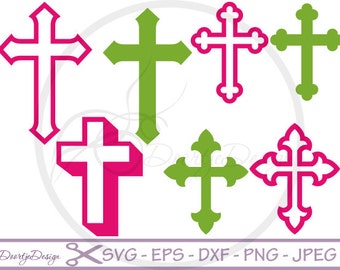 Cross SVG files, dxf files Cross, eps files, SVG files for cricut, Christian Cross, Clip Art, cut files for silhouette, Vector Graphics