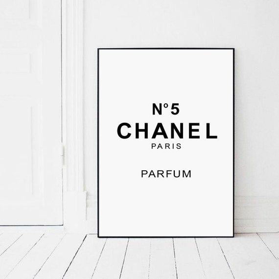 Chanel 5 Coco Chanel Print Fashion Printable CHANEL Chanel