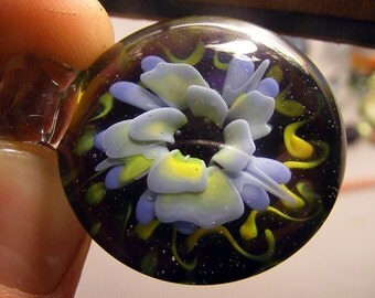 Jewelry glass flower pendant handmade jewellery florist heady glass pendant glass galaxy pendant jewellery floral necklace flower girl