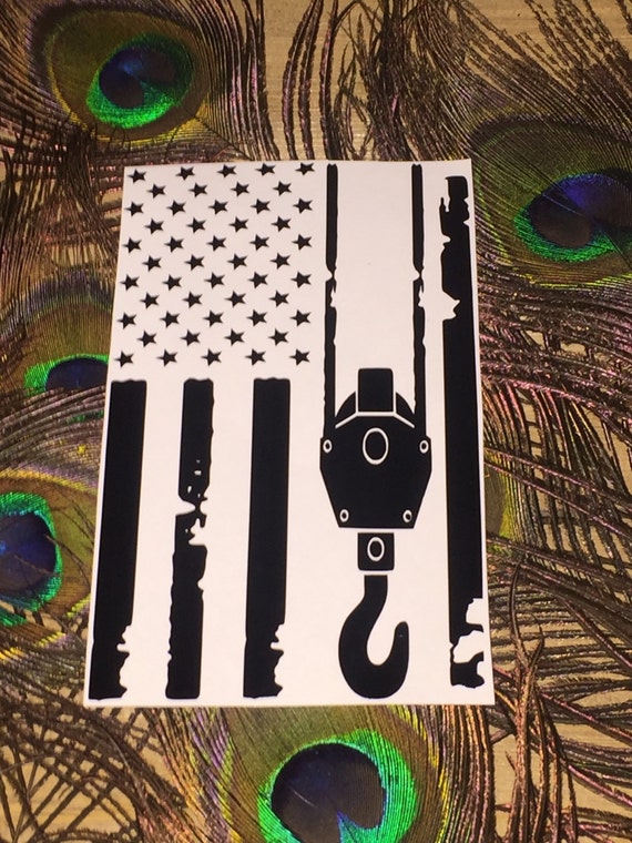 Crane flag sticker window sticker decal by SthrnPeacockDesigns