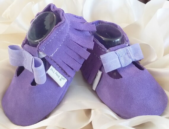 Baby Suede Moccasins / Baby Moccs / Leather Baby Shoes / Baby