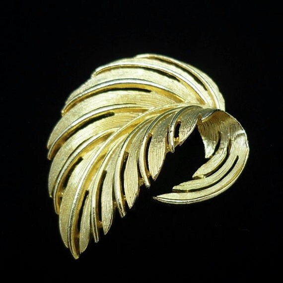 lisner leaf brooch
